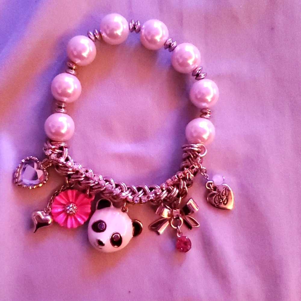 Betsy Johnson panda bracelet
